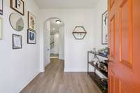 Come on in! You get a traditional foyer to transition in the home.