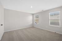 Secondary bedrooms are very roomy. There is a guest suite w/full bath in the walkout Basement as well. You can sleep downthere stress free during a stormy night