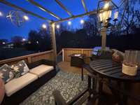 Nighttime on the back deck