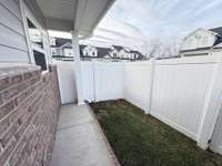 Fenced in covered patio