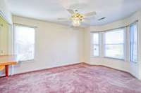 Upstairs Bedroom with Built-In Desk