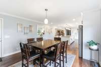 Alternate view of this eat in area looking at your HUGE kitchen space!