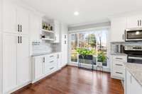 Close up view of this custom kitchen bar!  A picturesque window overlooking your backyard and allowing in tons of natural sunlight...great place for plants!