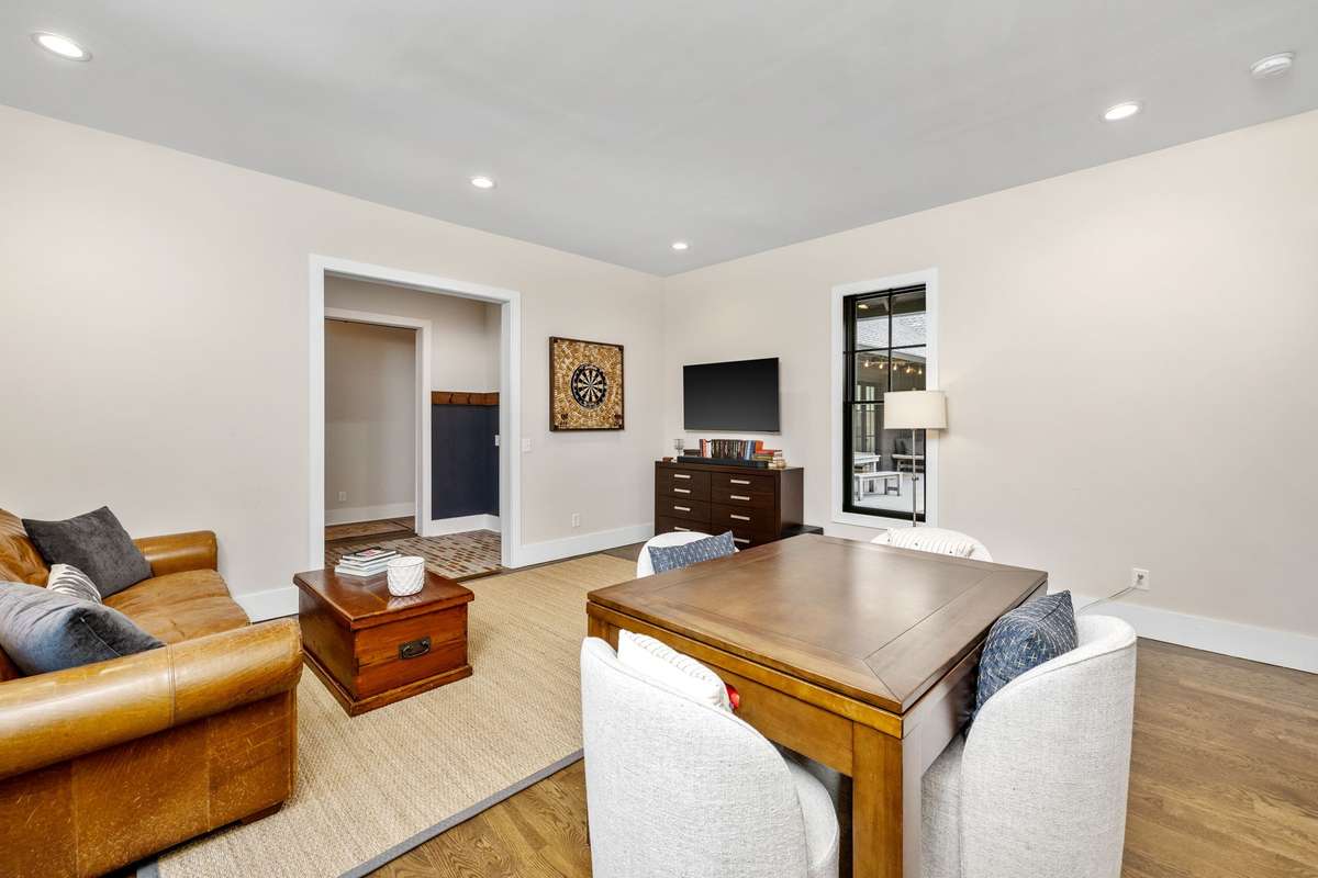 Just behind the breezeway is the Family Room where the action really heats up!