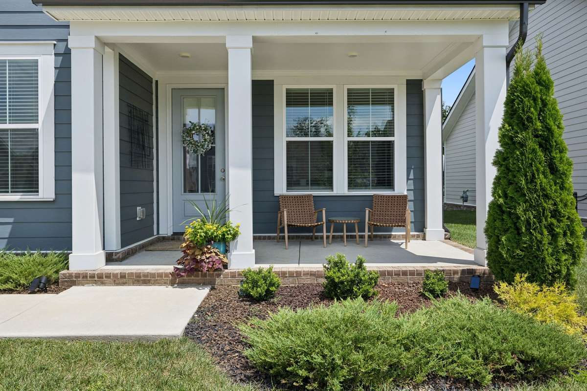 Charming front porch.