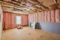 327 square feet of partially finished space off of the upstairs Bonus Room