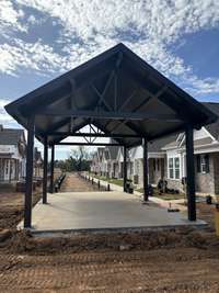 Covered pavilion will have picnic tables for gathering