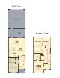 Waverly Floorplan with 4 bed 3 full bath option.