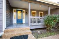 LONG Covered Front Porch
Nice Aggregate Sidewalk
