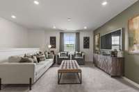 Upstairs Loft
(furnished model home photo) Pics may differ slightly from actual floorplan design and elevation.