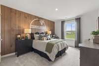 Upstairs Secondary Bedroom
(furnished model home photo) Pics may differ slightly from actual floorplan design and elevation.