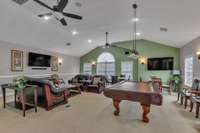 A great space for playing pool, watching sports, or celebrating friends and family