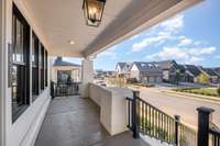 Enjoy morning coffee on your inviting front porch