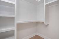 Primary walk-in closet *Photos are for representational purposes only and are of a similar floor plan with differing finishes*