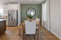 Dedicated dining space off of your kitchen & great room.