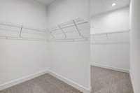 The primary closet is a customer favorite! Two dedicated walk-in spaces offer a ton of storage!