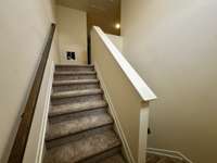 Stairway leading to flex space