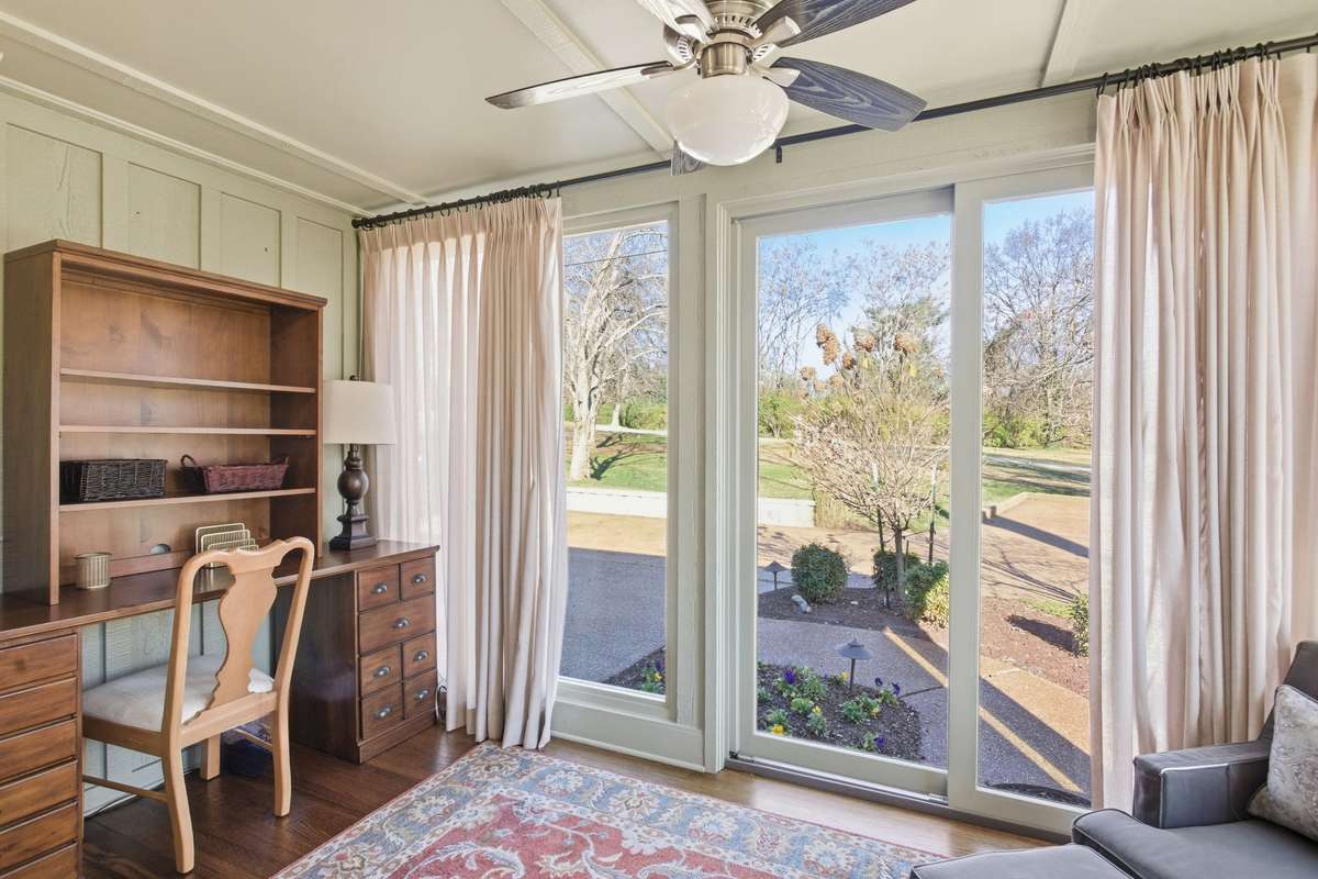 Office/Sunroom off of the primary bedroom.