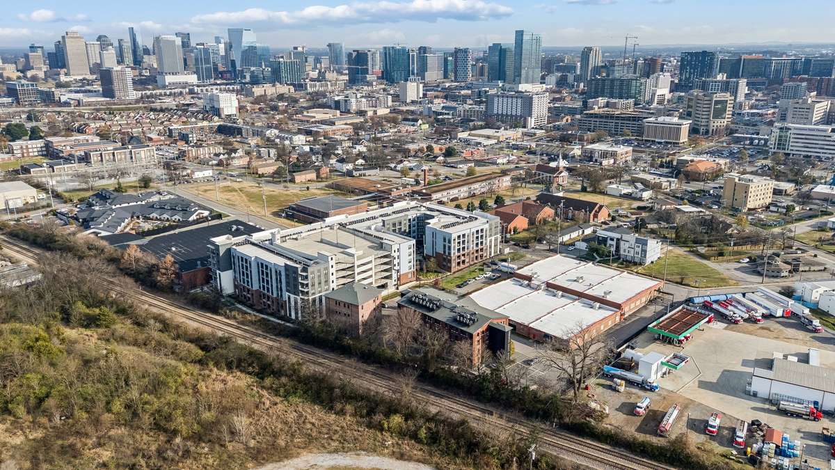 Aerial view of Nashville.