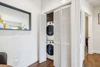 Laundry closet.