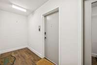 Interior front door.