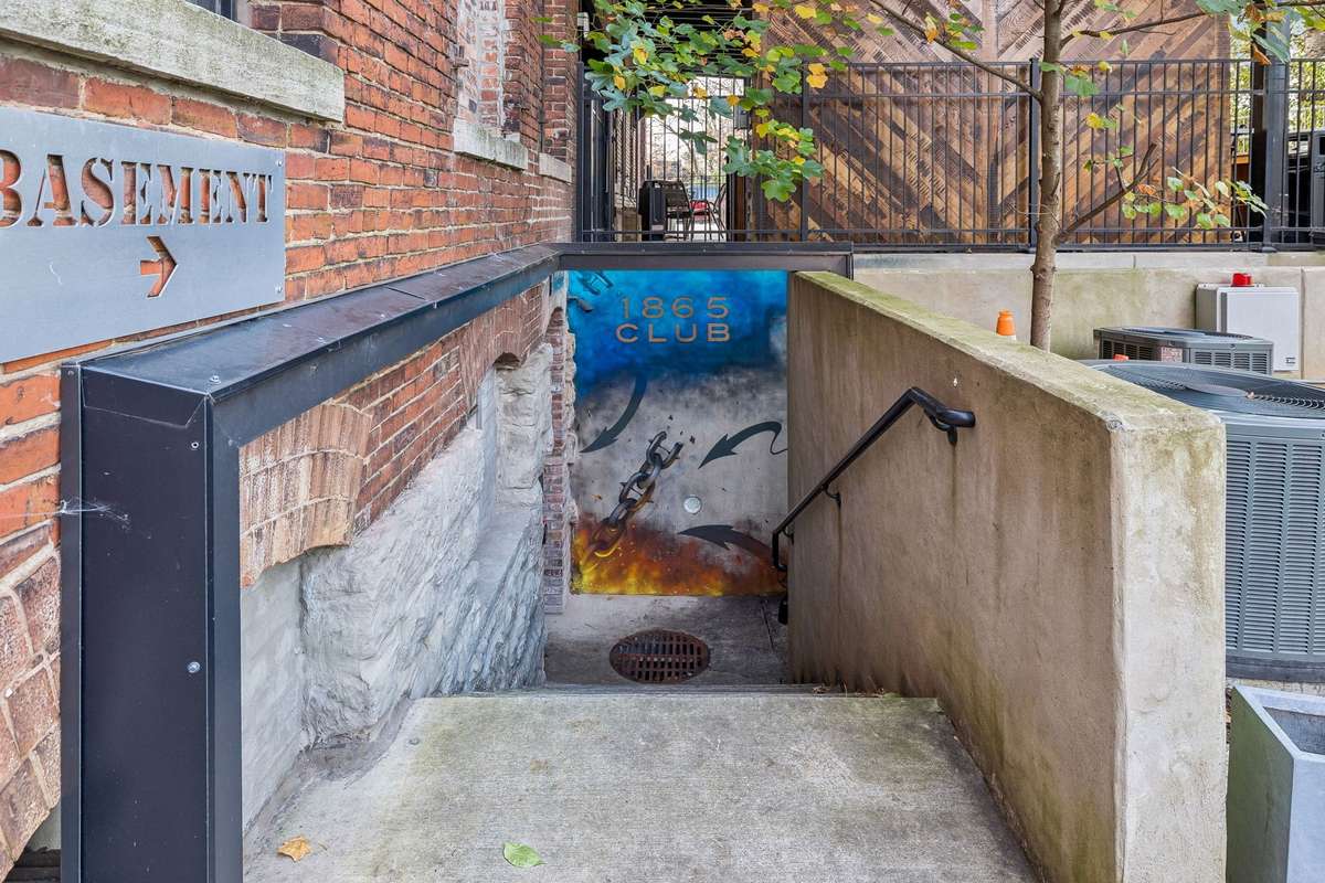 Basement in adjacent building with gym and Speakeasy.