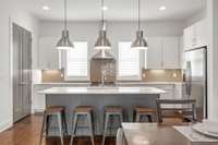 The designer lighting really ties everything together.