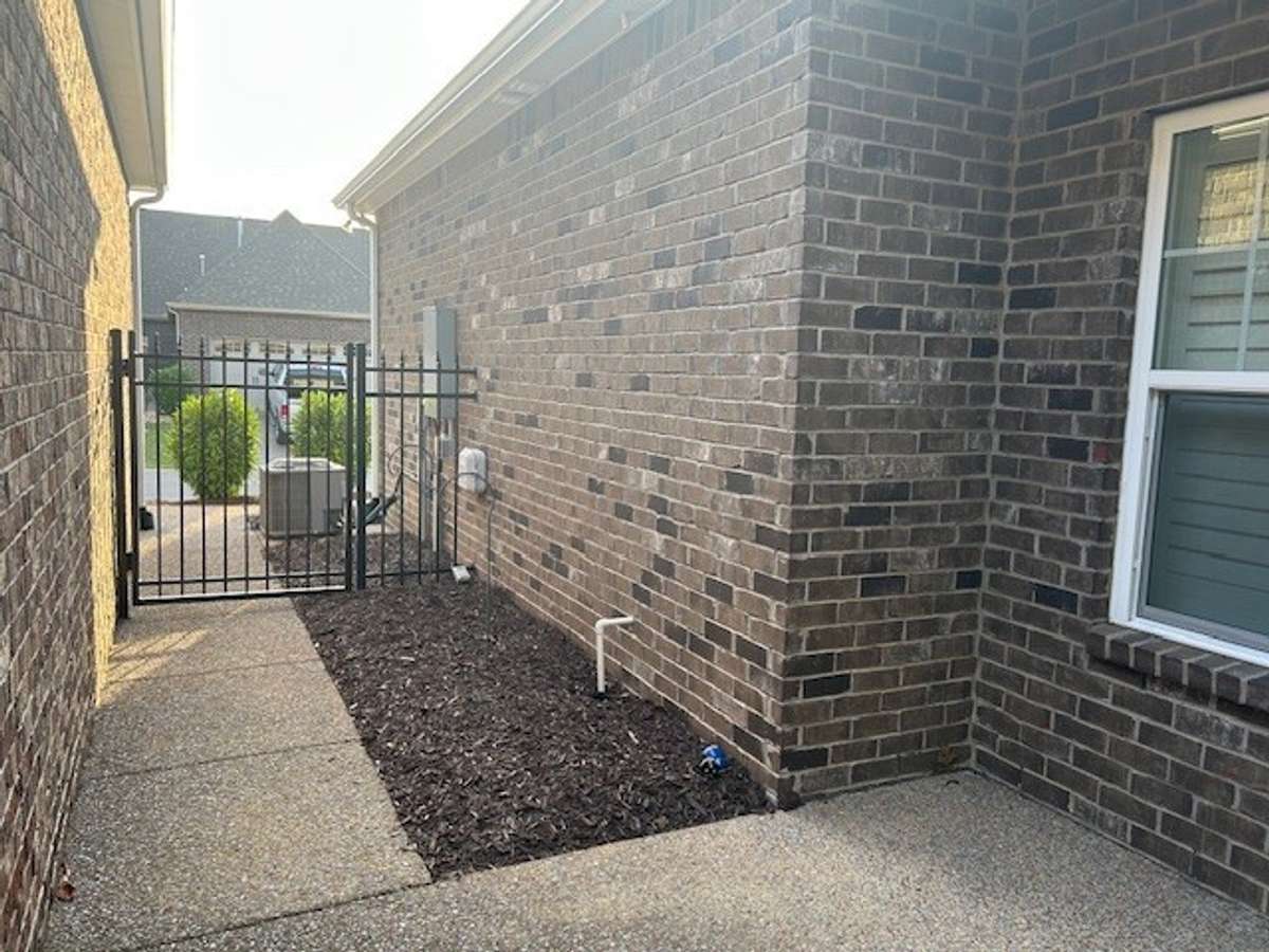 A secluded courtyard is available with this lovely property.