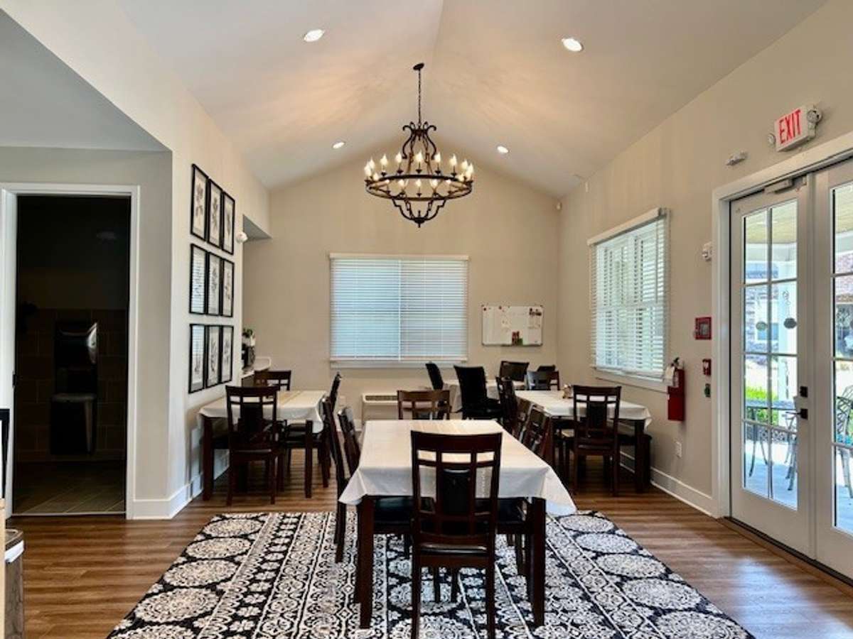 Gather with friends or family at the clubhouse.