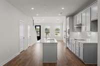 Walk-In Pantry across from the kitchen.