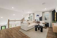 *Photo of our staged model home to show furniture and layout ideas