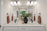 *Photo of our staged model home to show furniture and layout ideas