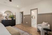 *Photo of our staged model home to show furniture and layout ideas