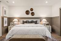 *Photo of our staged model home to show furniture and layout ideas