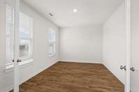 Flex Room could be used as a home office, study, library, play room, or formal dining room!