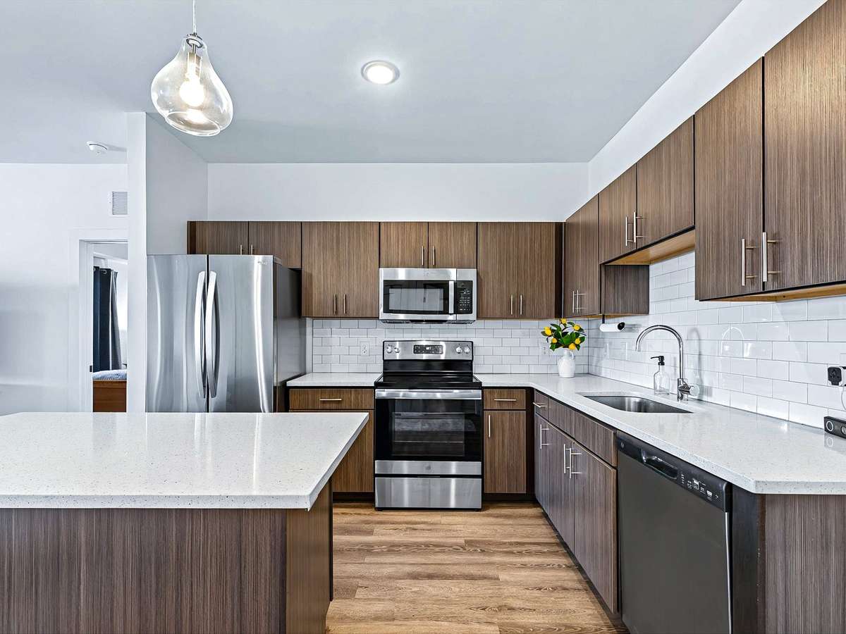 All stainless steel appliances stay with unit