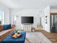 Natural light throughout unit