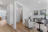 Flex room off front entrance. *Picture of completed home for representational purposes*