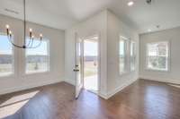 This photo is a sample of the Heartland floorplan.  Options and exterior will vary depending on customer selections and preferences.