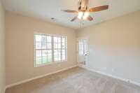Downstairs Guest Bedroom or Office with a Beautiful Glass Door!