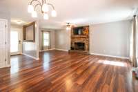 Great Coat Closets in the Foyer!  Wood burning Fireplace!