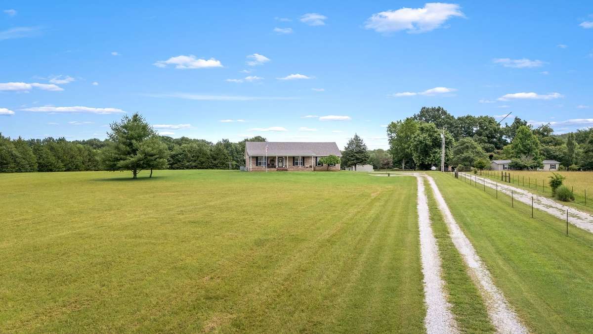 Driveway to the house.