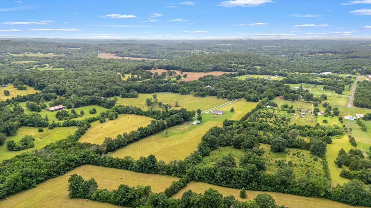 Aerial view of area around the home.