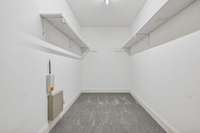 Master has 2 closets!