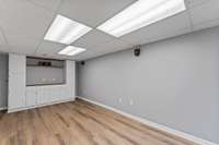 Basement level Rec room area.