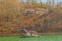 This dock sits directly on the lake, making it perfect for easy fishing, boating and relaxing.