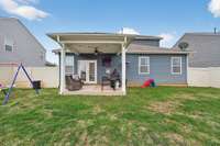 Back Yard with covered back patio.