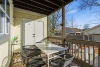 You'll love relaxing and entertaining on your screened porch off the living room.