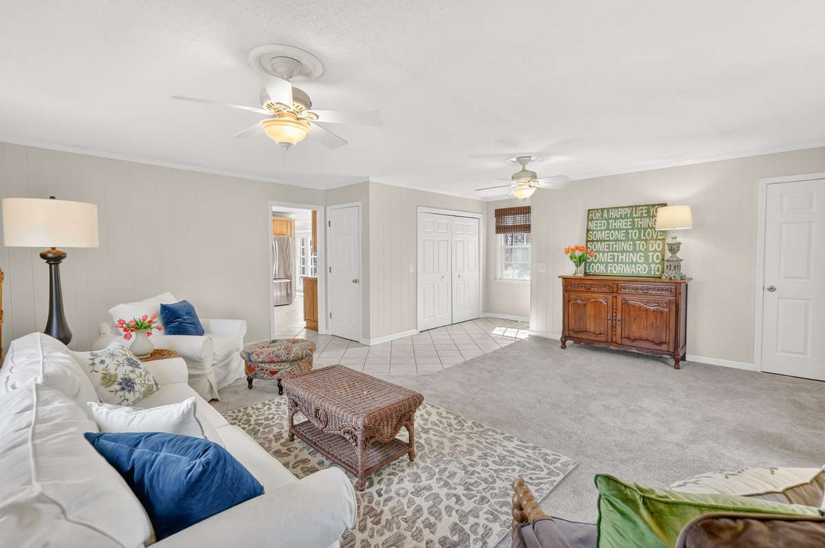 The laundry and half bath are also in this room for super convenience