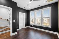 A stylish, sunlit room with a sleek modern feel!